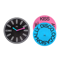 KISS ALL THE TIME. DISCO, OCCASIONALLY. – CLOCK + VINYL SLIPMAT