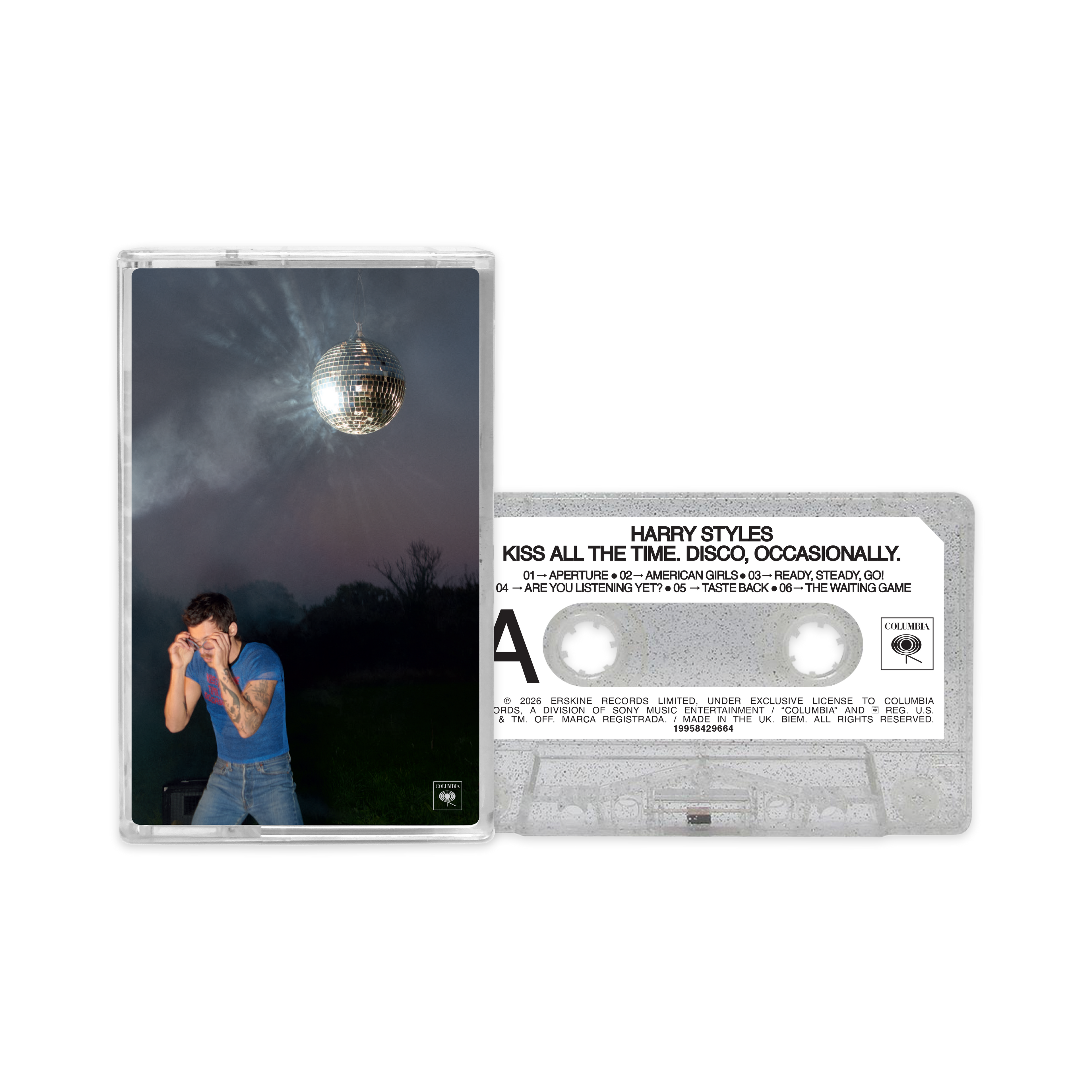 KISS ALL THE TIME. DISCO, OCCASIONALLY. –  LIMITED EDITION SILVER GLITTER CASSETTE